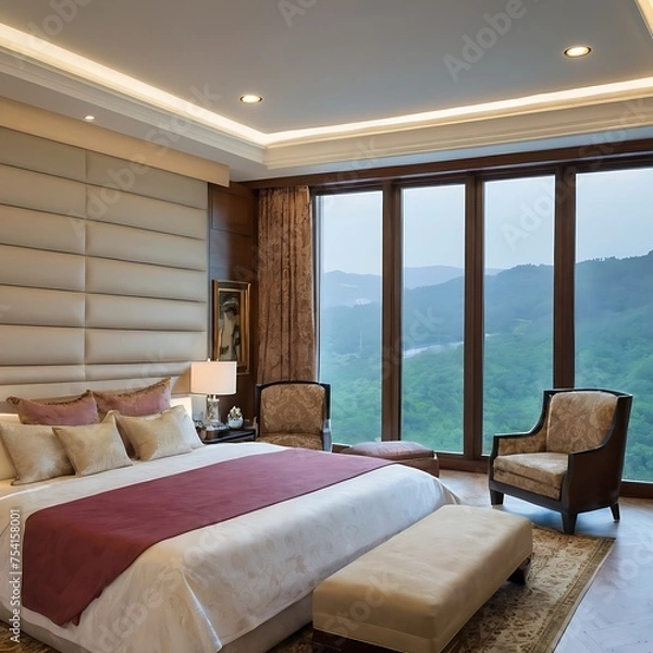 Obraz Minimal interior. modern interior of a bedroom