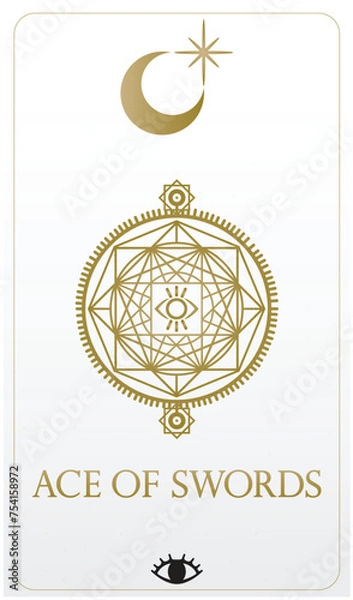 Obraz Tarrot designs message single cards 