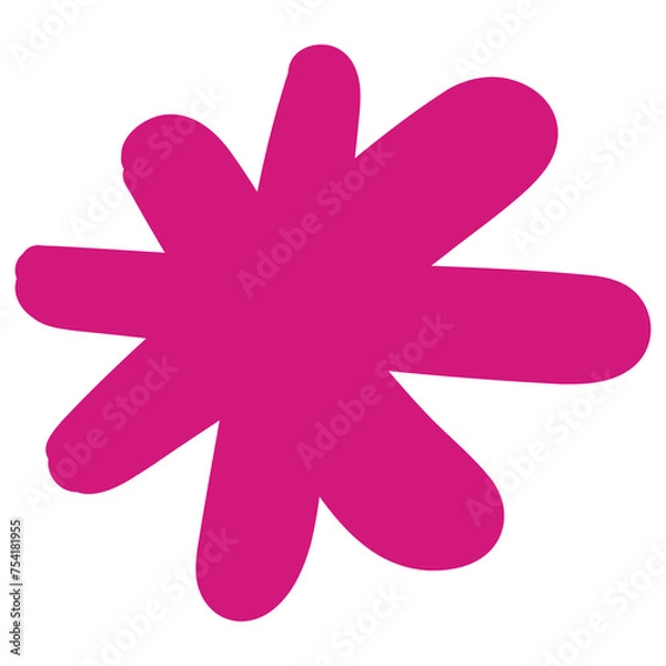 Obraz Icon design star hand drawing