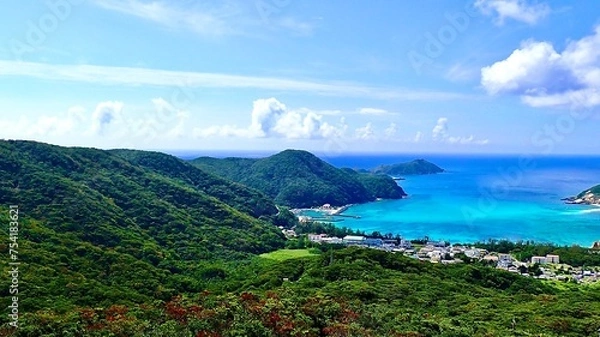 Fototapeta タイトル	慶良間諸島渡嘉敷島の照山展望台から見える風景