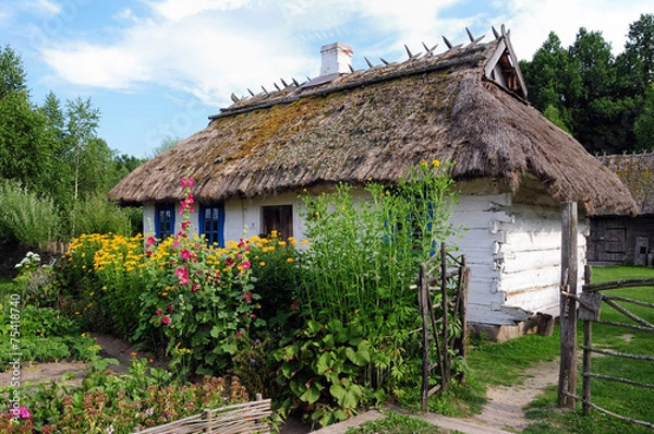 Fototapeta Tradycyjna osada wiejska na podlasiu