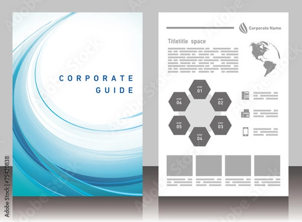 Obraz パンフレット・テンプレート・素材