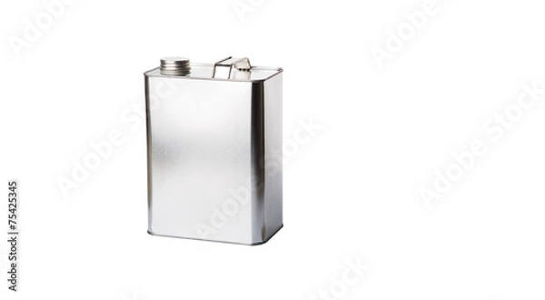 Obraz Gasoline can over white background