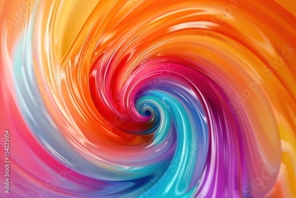 Fototapeta abstract smooth colorful twirly background