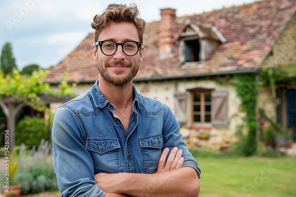 Fototapeta agent presents tranquil countryside property