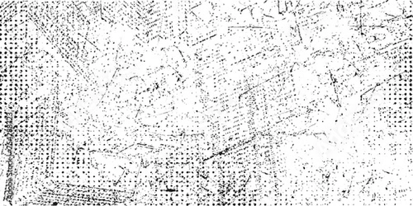 Fototapeta Subtle halftone grunge urban texture vector. Distressed overlay texture. Grunge background. Designed grunge background texture. Vector Illustration.