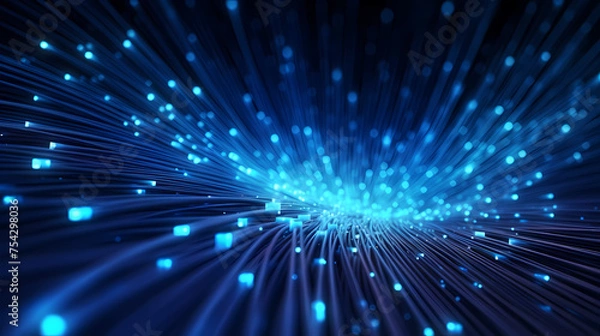 Fototapeta Colorful optical fiber intense color technology background