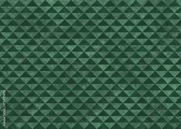 Obraz 和柄鱗模様　和紙素材_緑