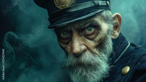 Obraz Old Train Conductor