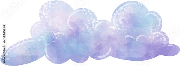 Obraz cloud, illustration on white background