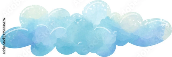 Fototapeta cloud, illustration on white background