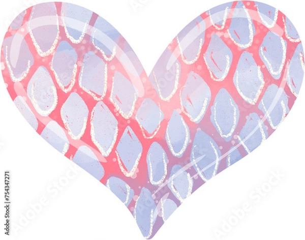 Obraz heart, illustration on white background