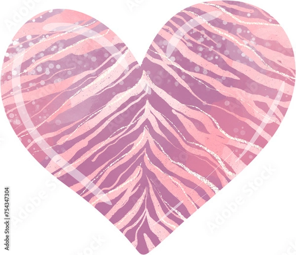 Obraz heart, illustration on white background