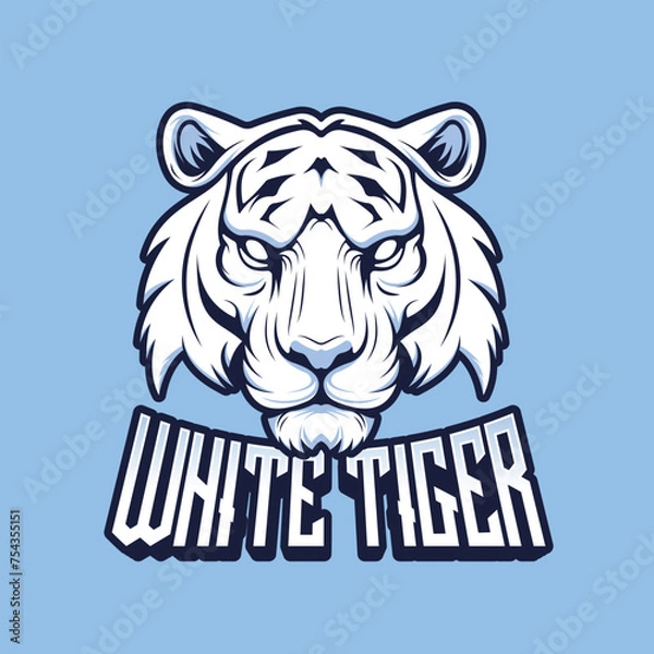 Obraz White Tiger Logo