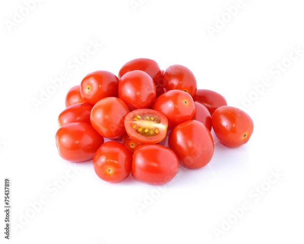 Obraz Grape or cherry tomatoes isolated on white background.