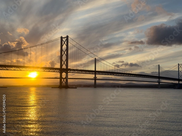 Obraz Forth Bridge at sunset