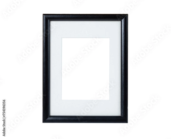 Fototapeta an empty black frame with a white pass partout