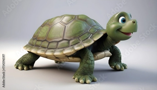 Obraz Cute and smiling turtle