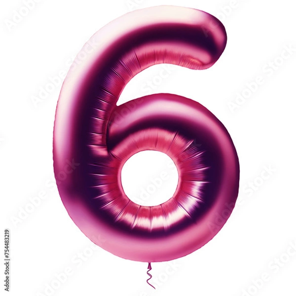Obraz Pink balloon number six