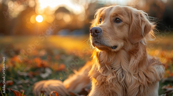 Obraz golden retriever dog