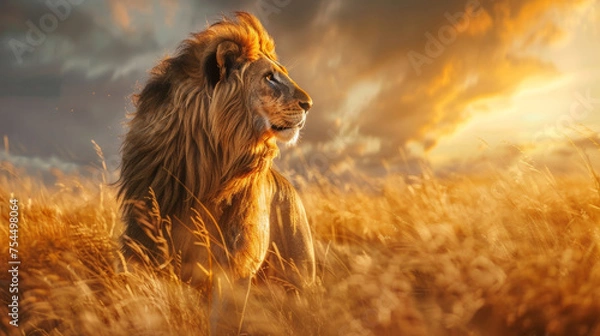 Obraz lion in the wild