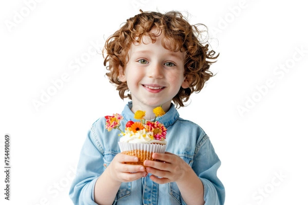 Obraz child with cake