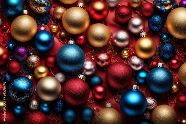 Fototapeta christmas tree decorations