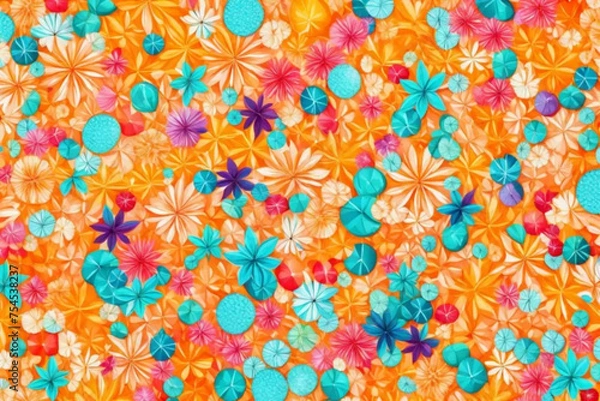 Fototapeta seamless floral pattern