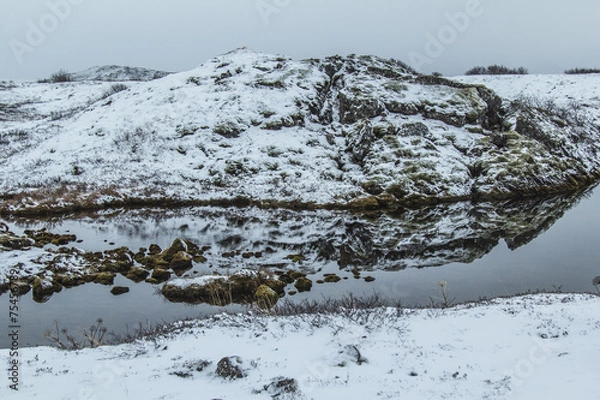 Obraz Silfra Reflections in Iceland