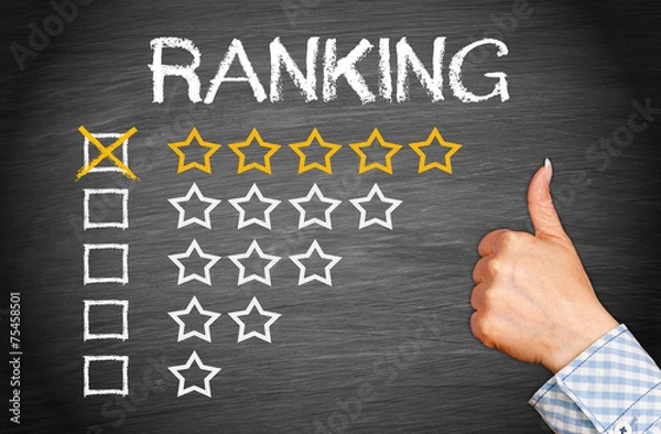 Obraz Excellent Ranking - Five Stars
