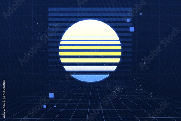 Obraz Retro Wave Background