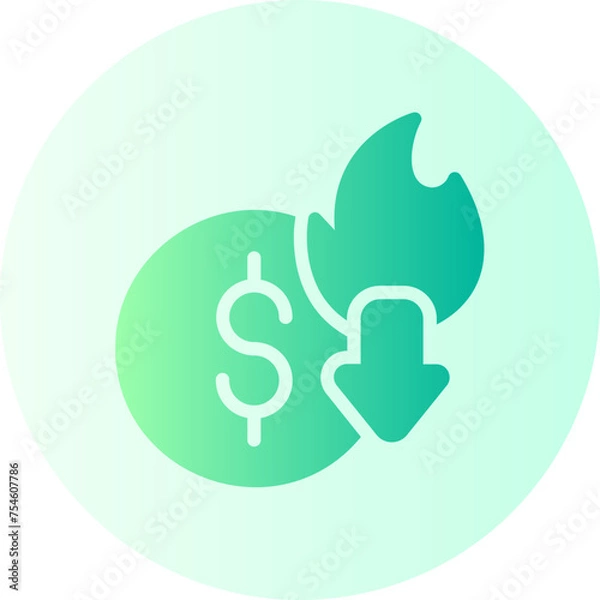 Obraz deflation gradient icon