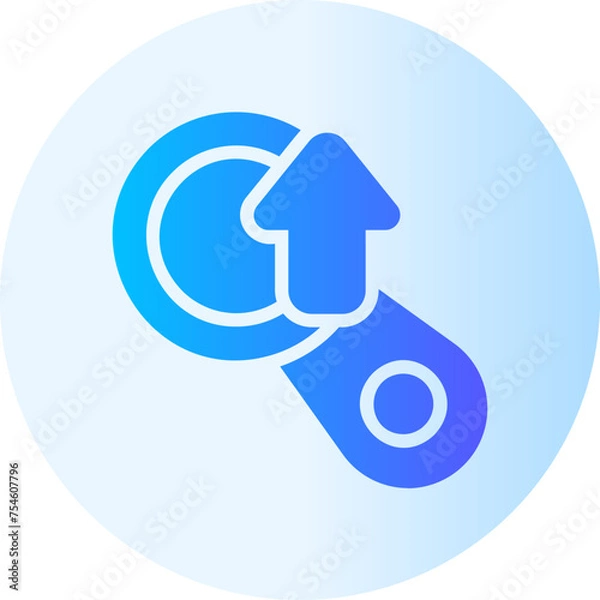 Obraz CRM gradient icon