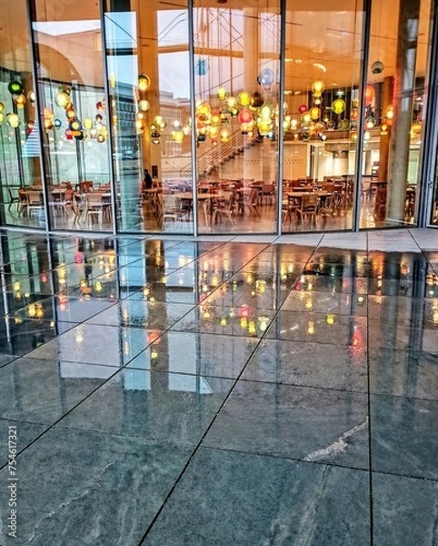 Obraz shopping mall lapse
