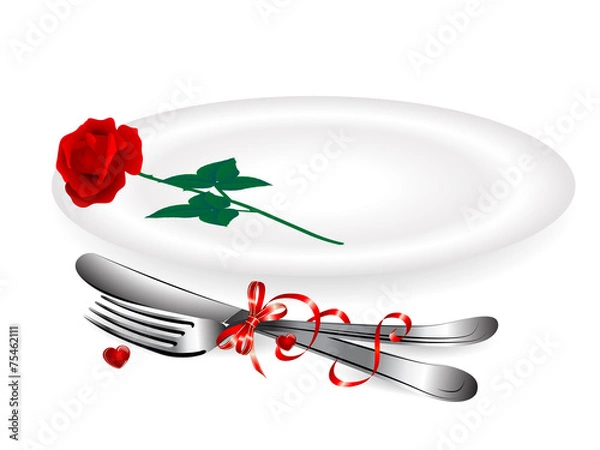 Fototapeta Silver setting