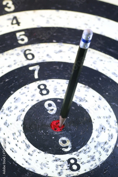 Fototapeta Target Pencil Arrow Dart