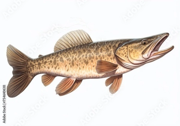 Obraz fish on white background