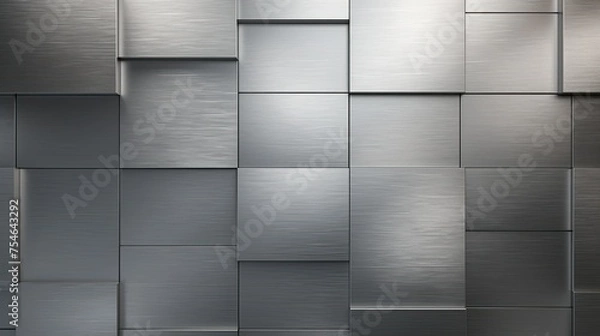 Obraz  3d stainless steel background texture 