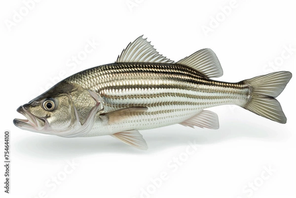 Obraz Striped Bass. Morone saxatilis. Generative AI.