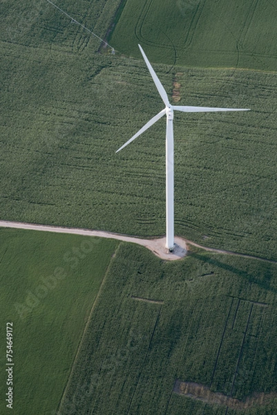 Obraz Windmill from the air