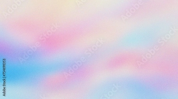 Fototapeta pastel pink blue abstract gradient background with grain and noise texture