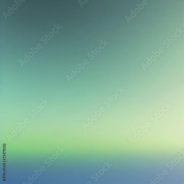 Fototapeta Blue and green skies with smooth color transition.