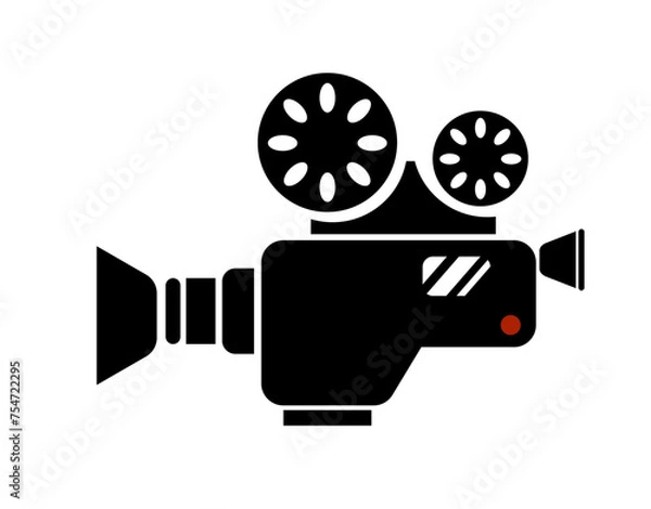 Fototapeta Video camera video filming vector 