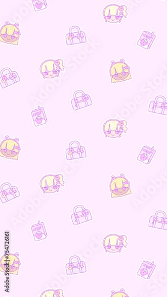 Obraz 16:9 平成スクールガール白フチ壁紙⭐︎