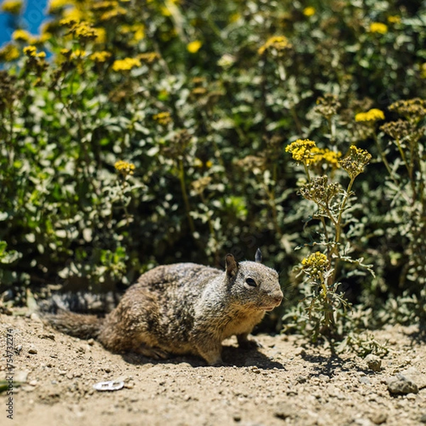 Obraz Rock squirrel in the mountains