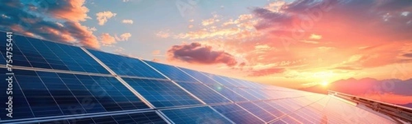 Fototapeta Solar panels background 