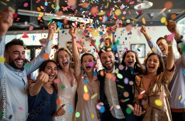 Obraz Celebration in the office