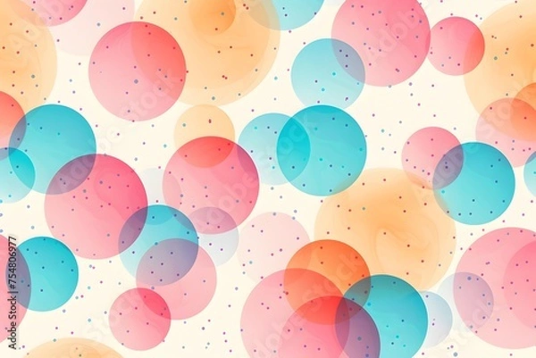 Obraz  polka dot background, circle wallpaper, colorfull