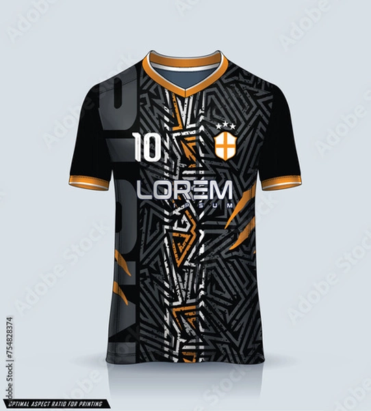 Fototapeta Soccer jersey design for sublimation 