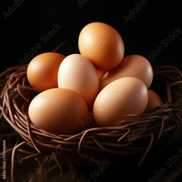 Obraz eggs in a basket